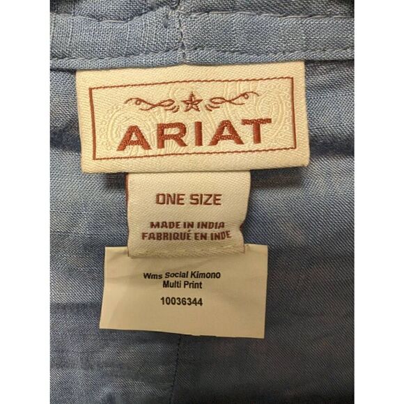 Ariat Multi Color Women's Social Kimono Top Women's One Size - Picture 3 of 11